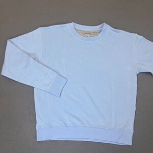 Johnnie-O Womens Sz Sm Penny Sweatshirt Pullover Gulf Blue Cotton Modal Golf